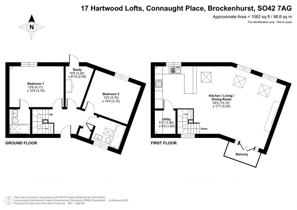 Floorplans For Connaught Place, Brockenhurst, SO42