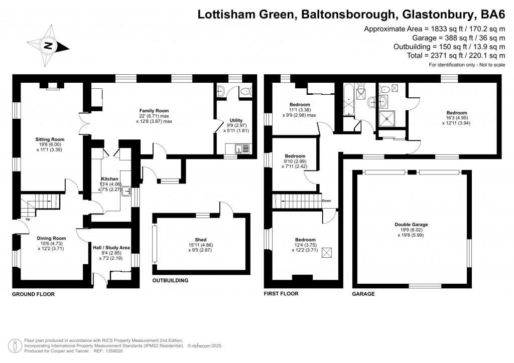Floorplans For Lottisham, Somerset