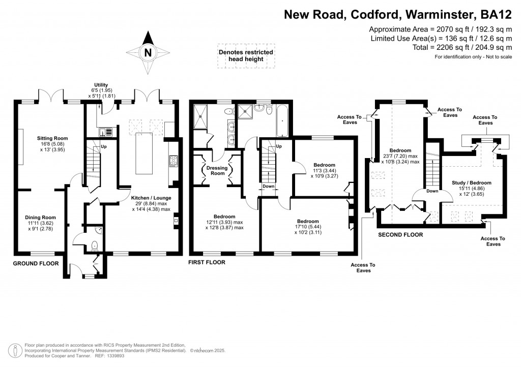 Floorplans For Codford, Wiltshire