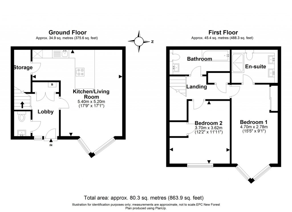 Floorplans For Ainslie Place, Lymington, Lymington, SO41
