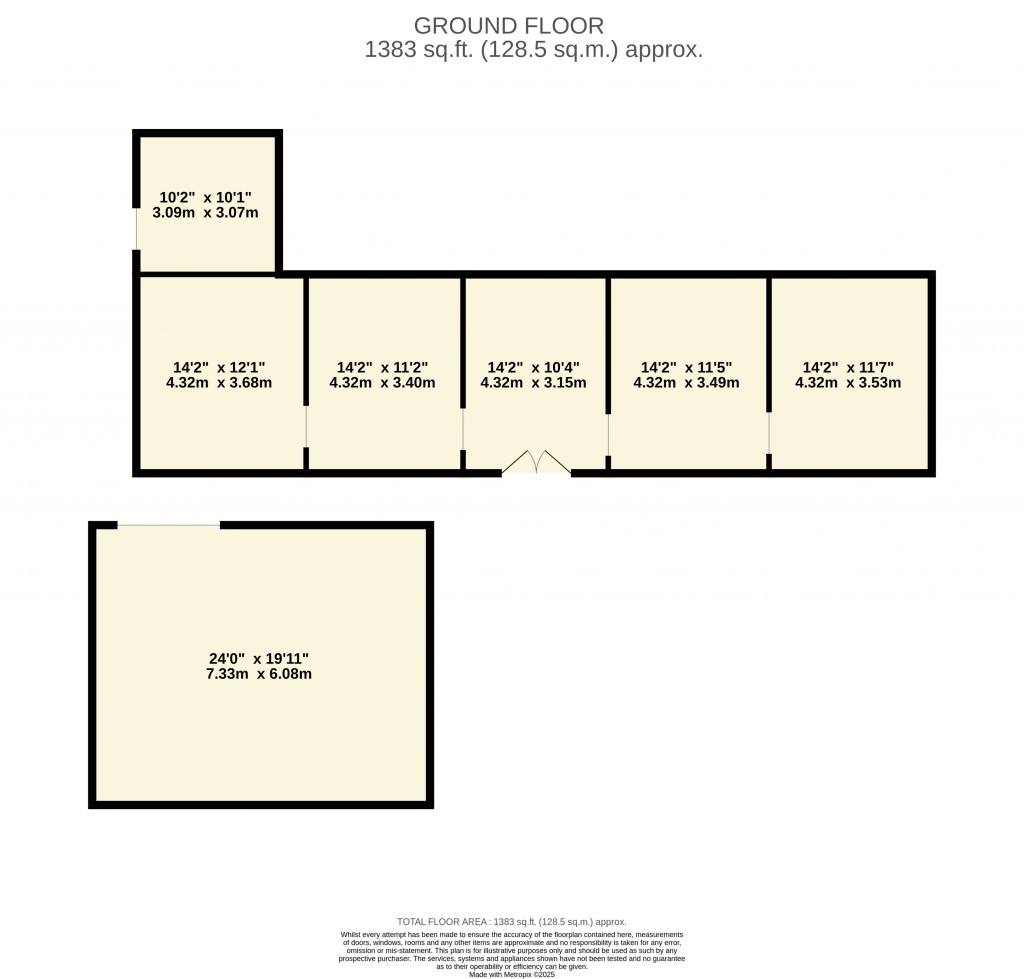 Floorplans For Moorland Street, Axbridge, Somerset