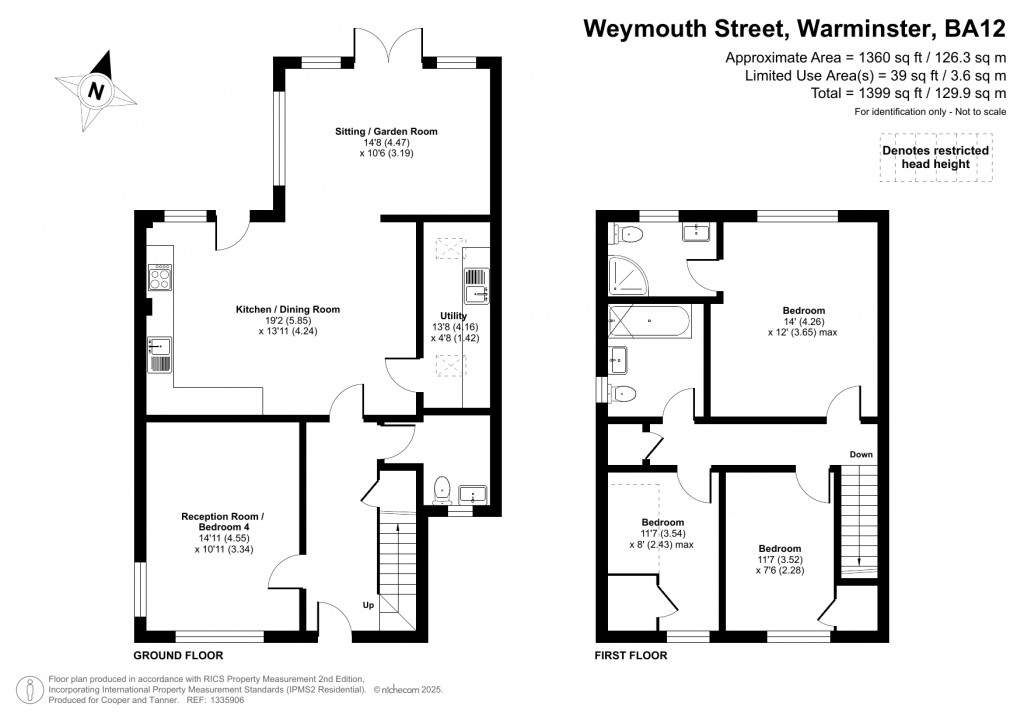 Floorplans For Weymouth Street, Warminster, Wiltshire