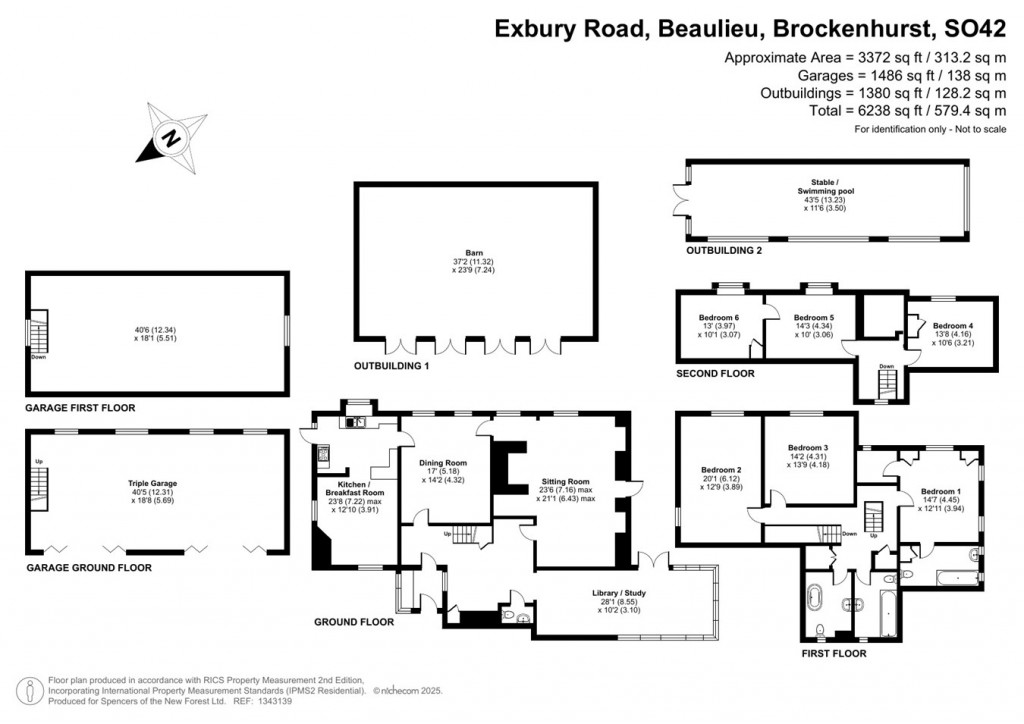 Floorplans For Exbury Road, Beaulieu, Brockenhurst, SO42