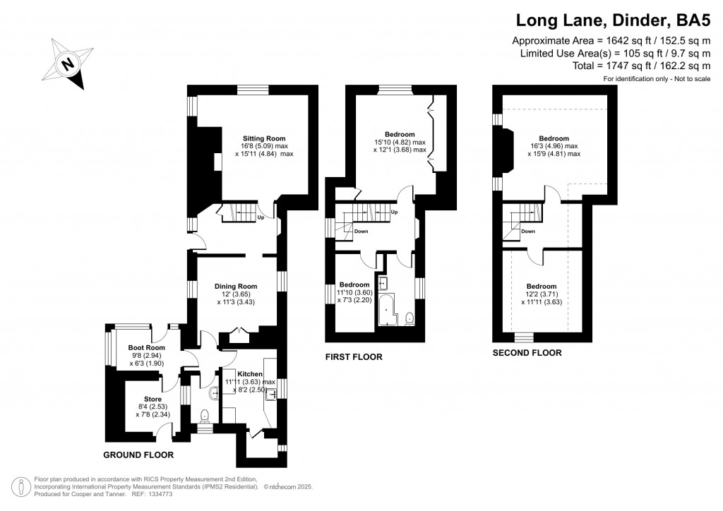 Floorplans For Dinder, Wells, Somerset