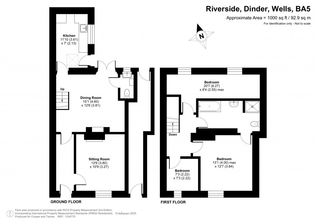 Floorplans For Dinder, Wells, Somerset