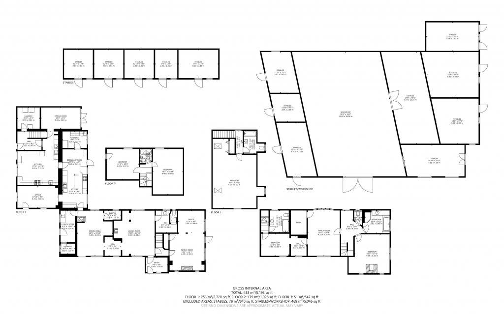 Floorplans For Laughton, Lewes, East Sussex
