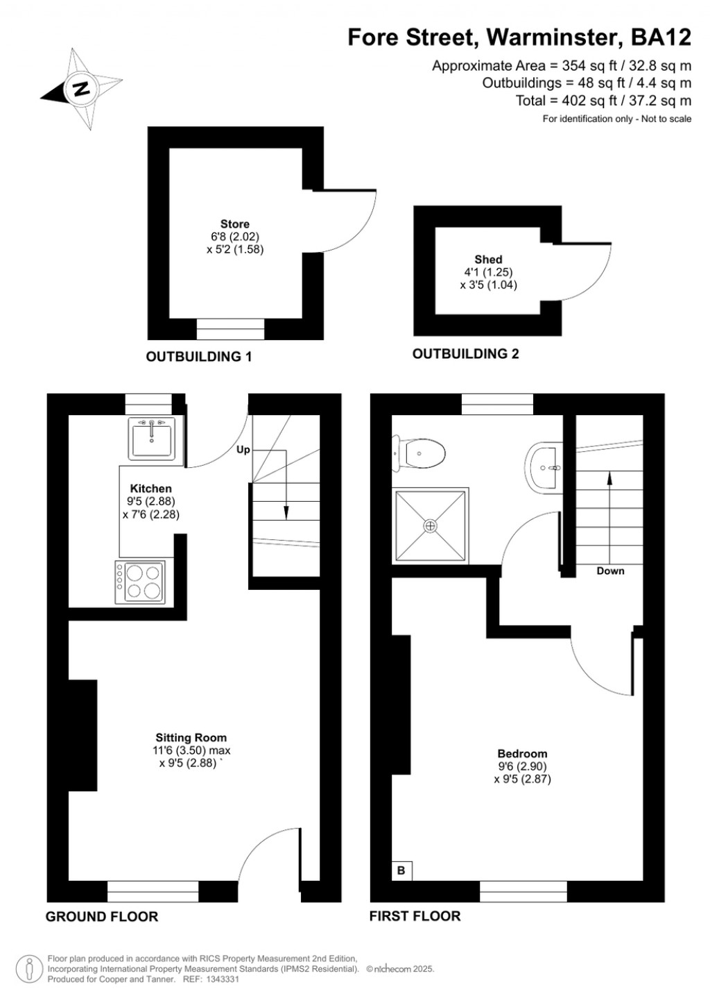 Floorplans For Fore Street, Warminster, Wiltshire