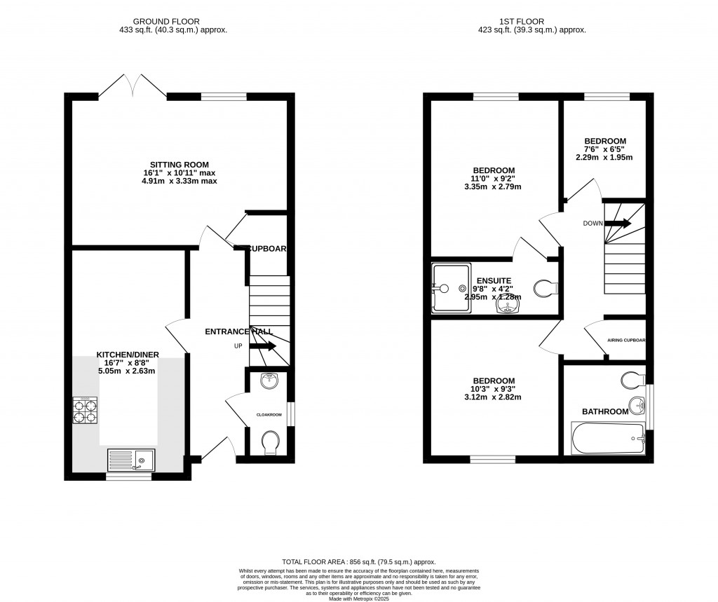 Floorplans For Nightingale Way, Westfield, Radstock, Somerset