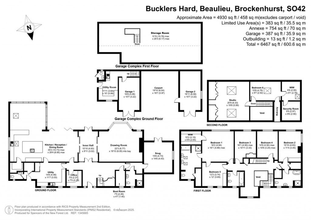 Floorplans For Bucklers Hard, Beaulieu, Brockenhurst, SO42
