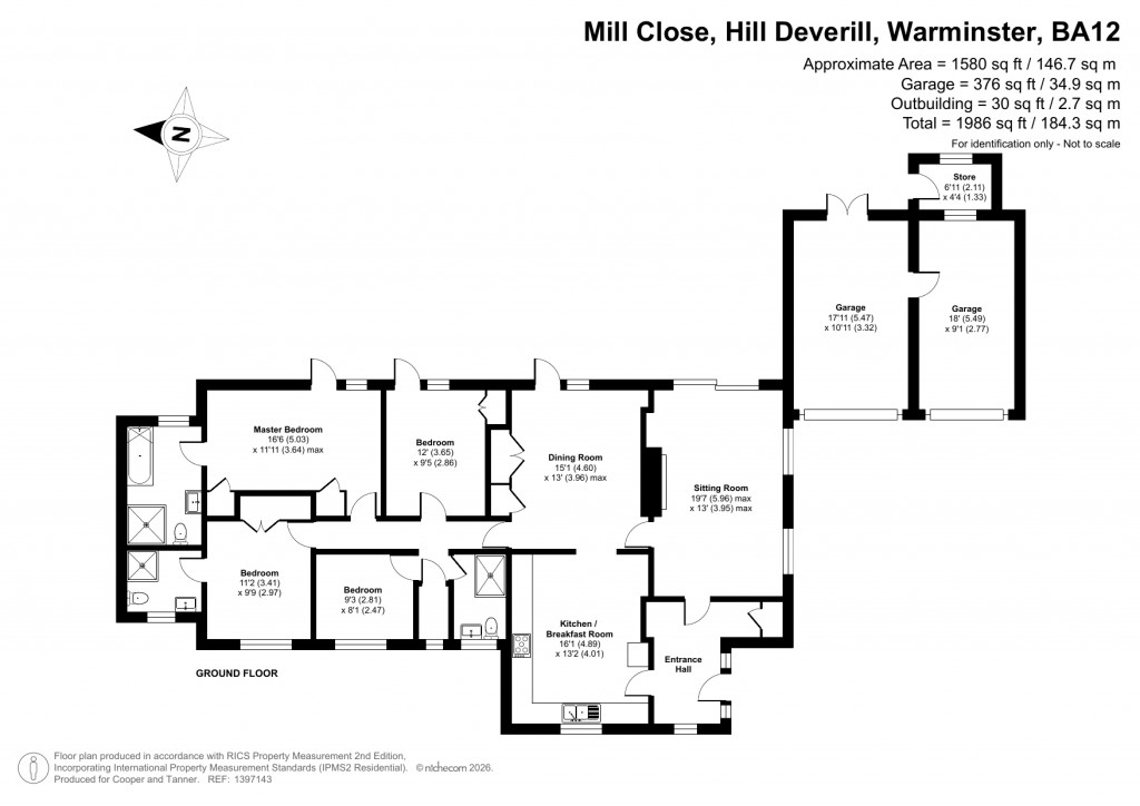 Floorplans For Hill Deverill, Wiltshire