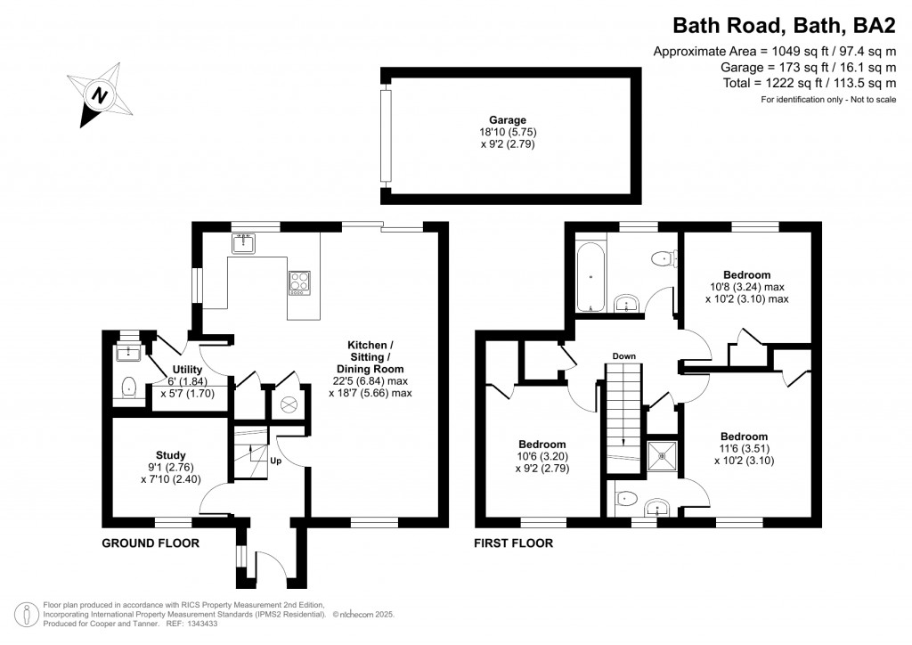 Floorplans For Bath Road, Peasedown St John, Bath