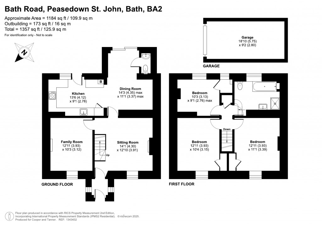 Floorplans For Bath Road, Peasedown St John, Bath, Somerset