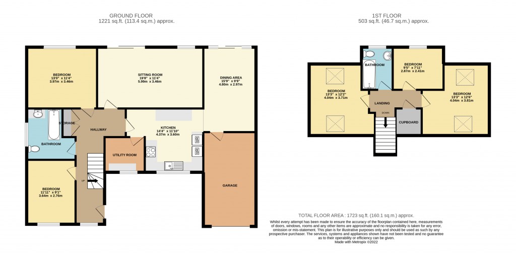 Floorplans For Notting Hill Way, Lower Weare, Axbridge, Somerset