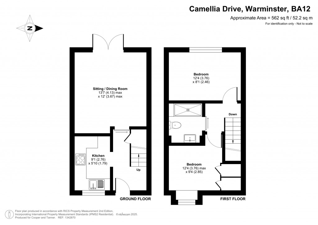 Floorplans For Camellia Drive, Warminster, Wiltshire