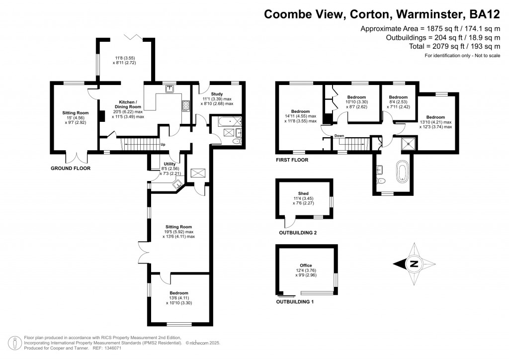 Floorplans For Corton, Warminster, Wiltshire