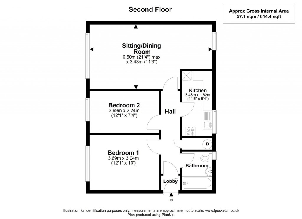 Floorplans For Cannon Street, Lymington, SO41
