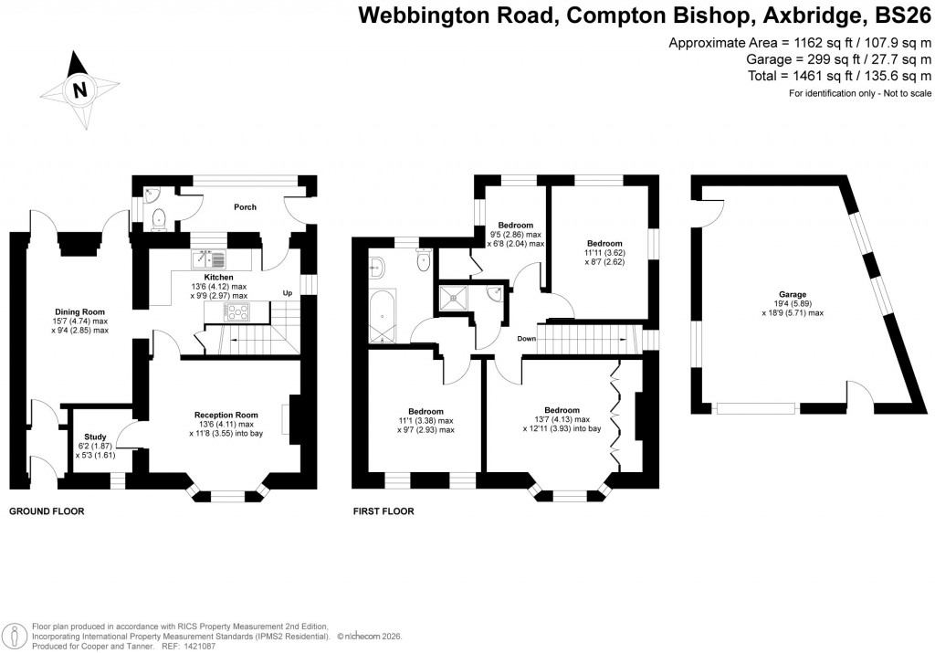 Floorplans For Compton Bishop, Axbridge, Somerset