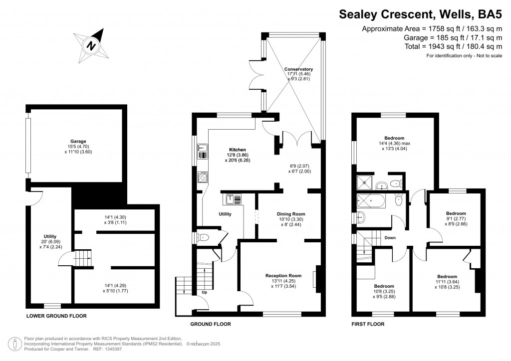 Floorplans For Sealey Crescent, Wells, Somerset