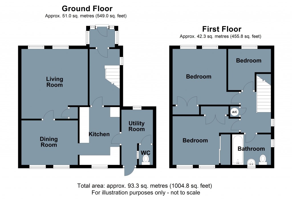 Floorplans For Darvel Down, Netherfield, East Sussex