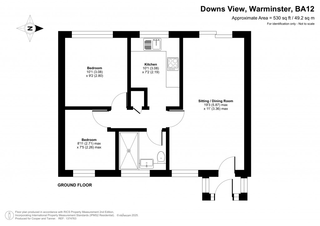 Floorplans For Downs View, Warminster, Wiltshire