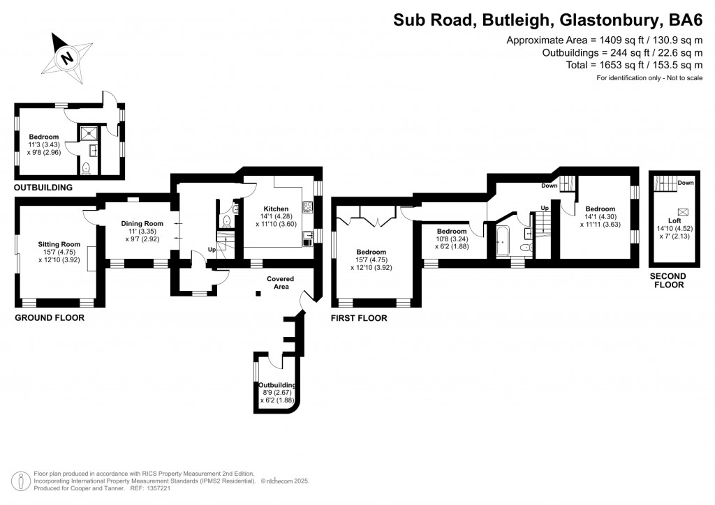 Floorplans For Sub Road, Butleigh, Somerset
