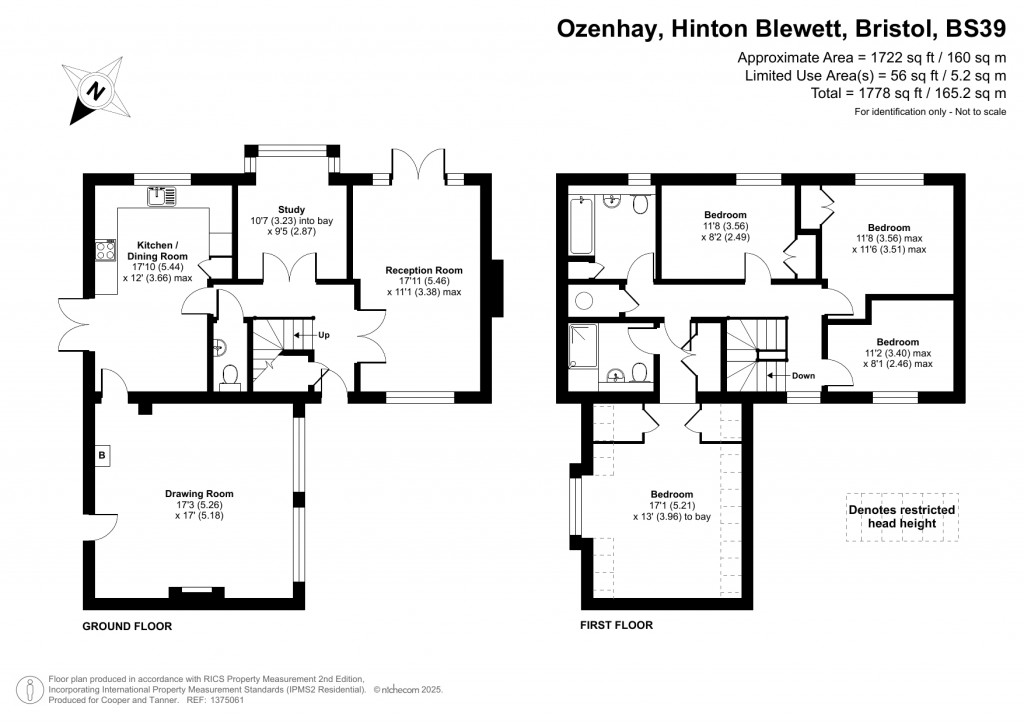 Floorplans For Hinton Blewett, Bristol, Somerset