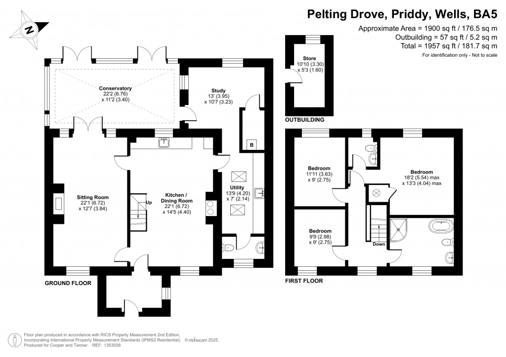 Floorplans For Priddy, Wells, Somerset