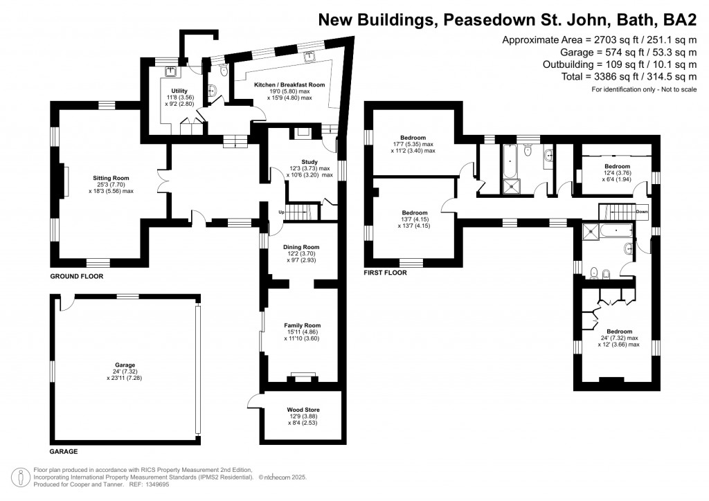 Floorplans For Peasedown St John, Bath, Somerset