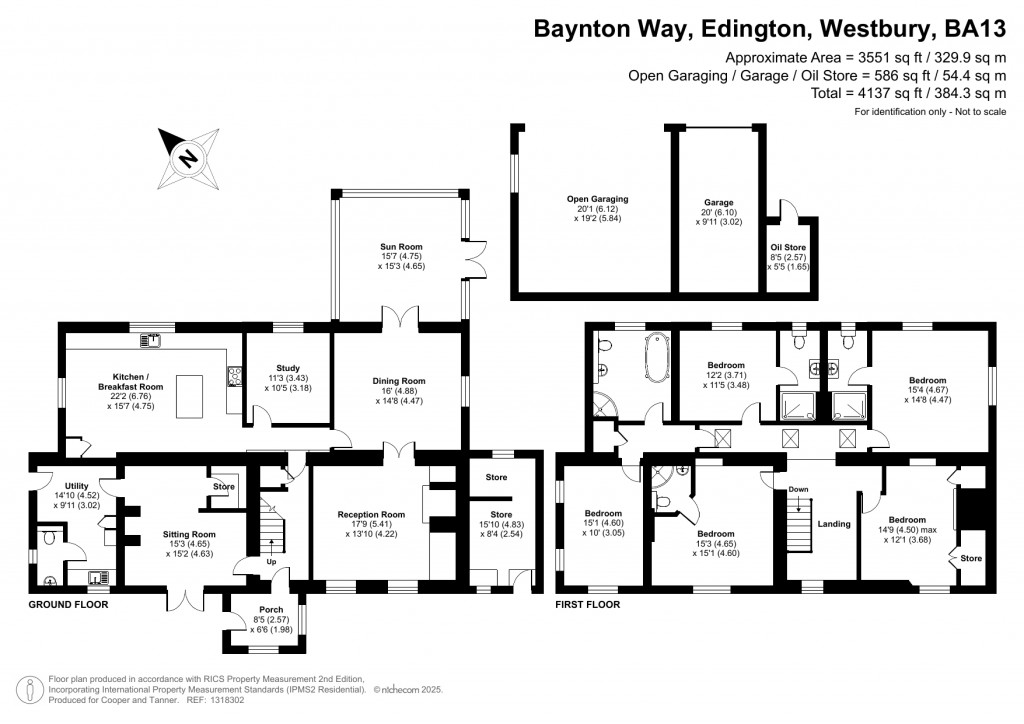 Floorplans For Westbury, Wiltshire