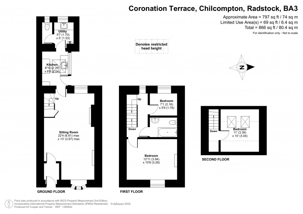 Floorplans For Coronation Terrace, Chilcompton, Radstock, Somerset
