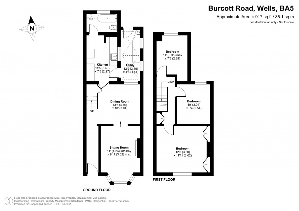 Floorplans For Burcott Road, Wells, Somerset
