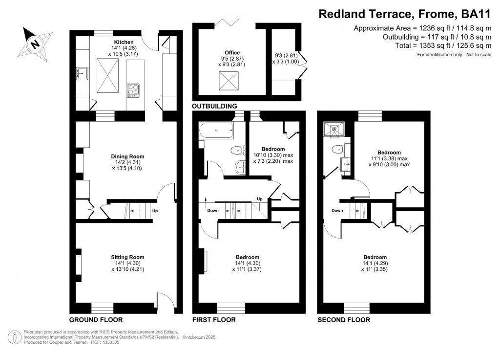 Floorplans For Redland Terrace, Frome, Somerset