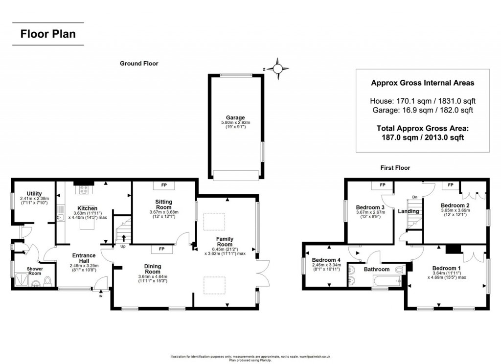 Floorplans For Lower Sandy Down Lane, Boldre, Lymington, SO41