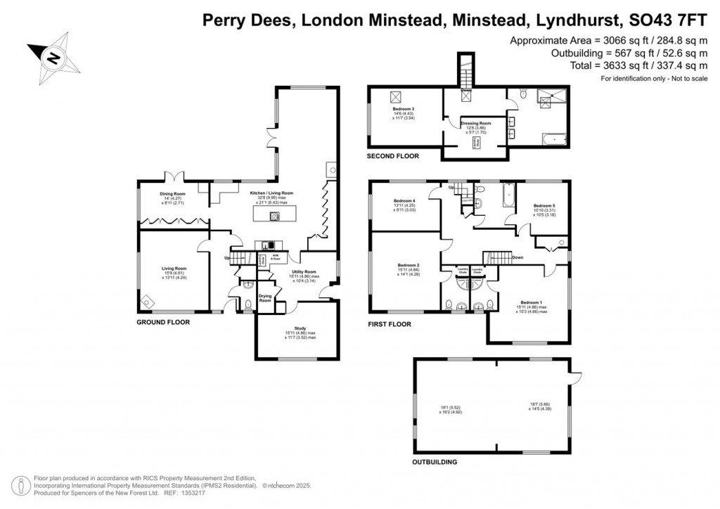 Floorplans For London Minstead, Lyndhurst, SO43