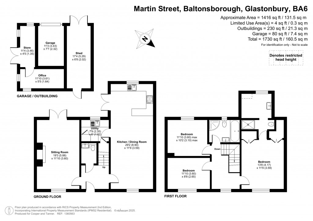 Floorplans For Baltonsborough, Somerset