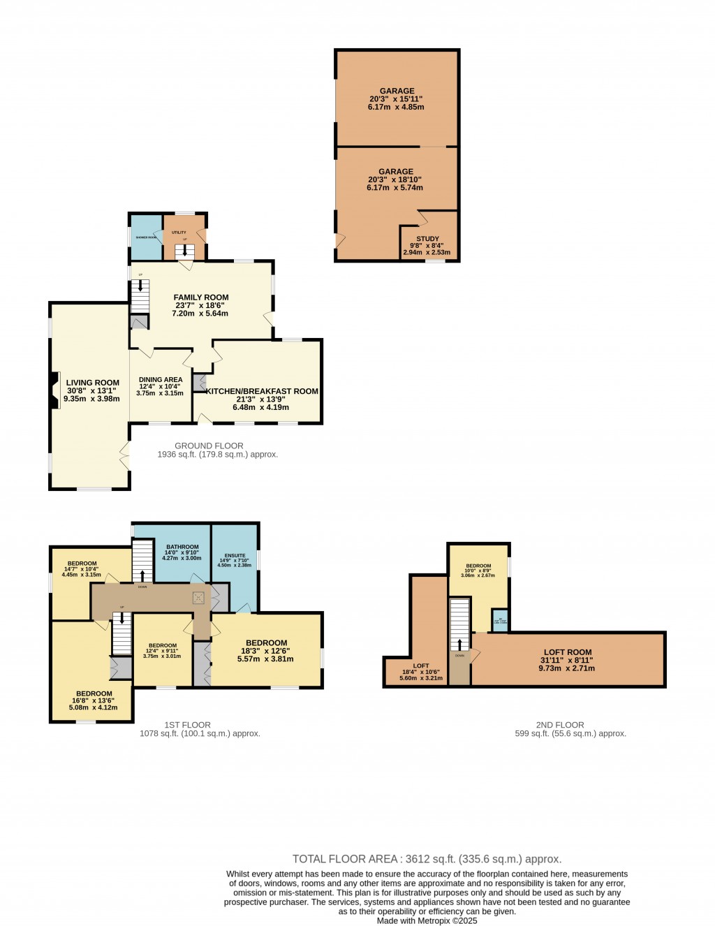 Floorplans For Loxton, Axbridge, Somerset