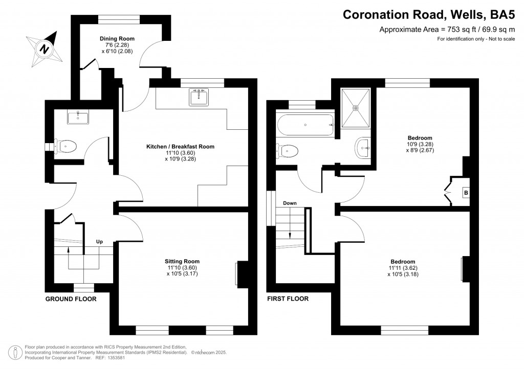Floorplans For Coronation Road, Wells, Somerset