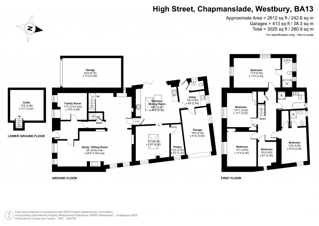 Floorplans For Chapmanslade, Wiltshire