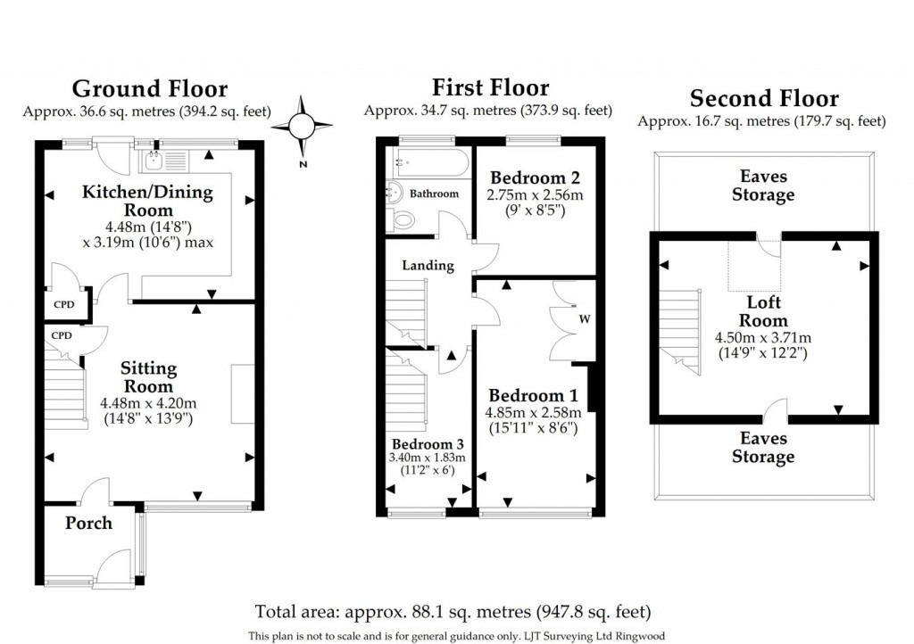 Floorplans For Linford Road, Ringwood, BH24