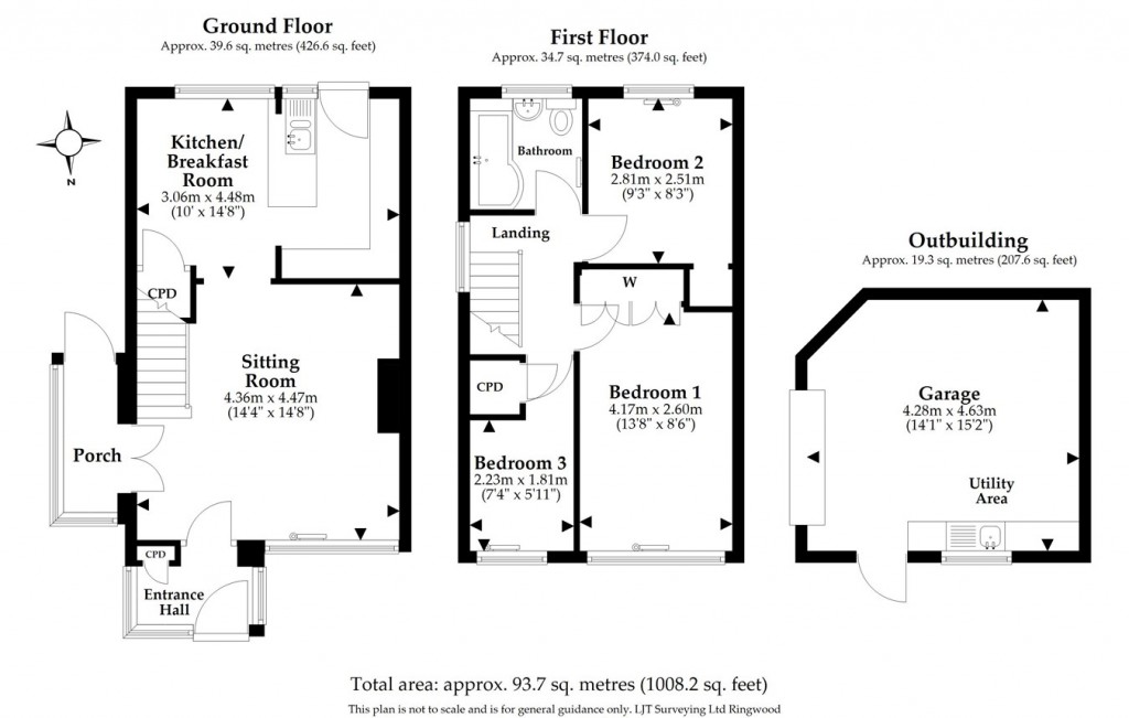 Floorplans For Cunningham Close, Ringwood, BH24