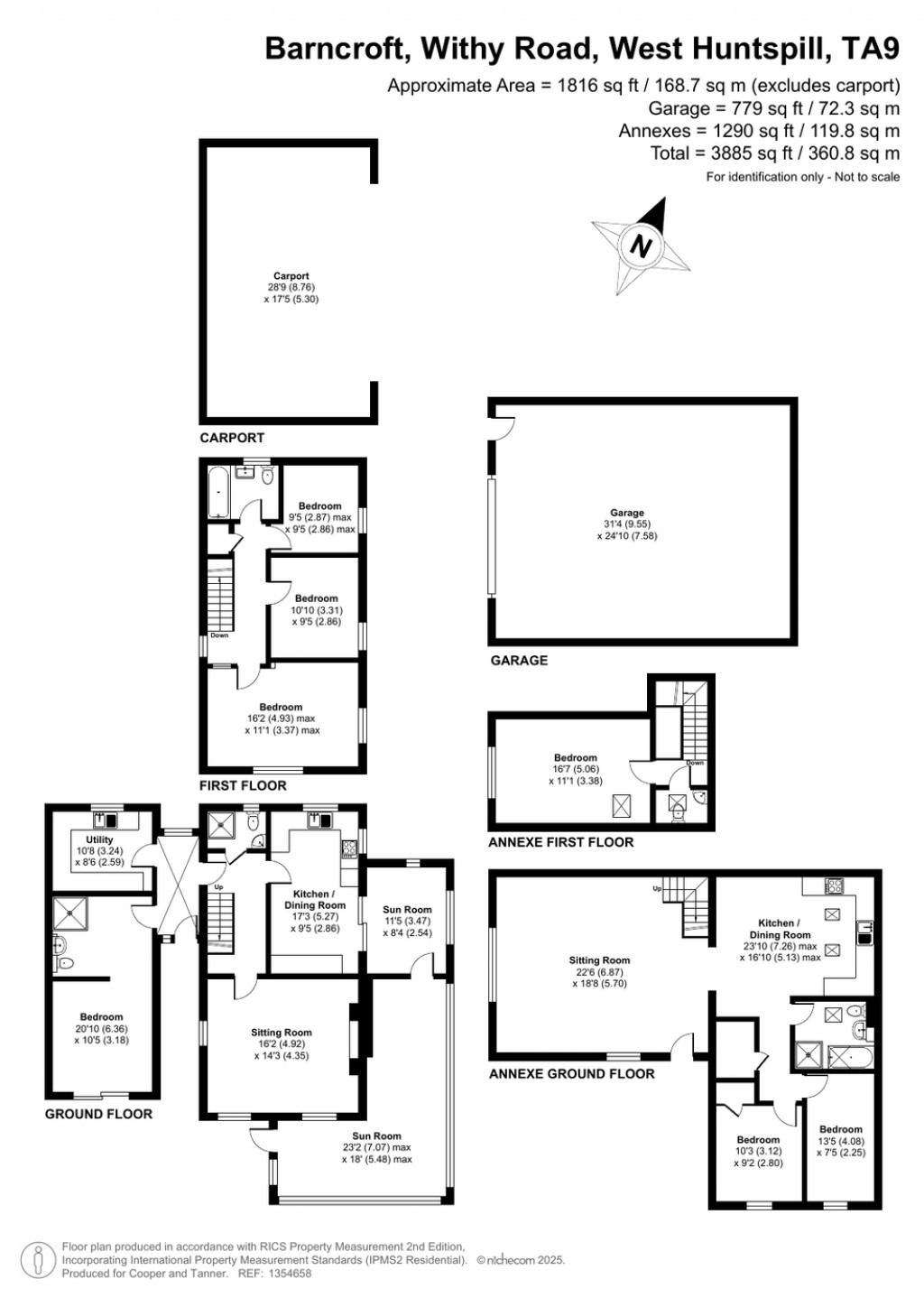 Floorplans For West Huntspill, Highbridge, Somerset