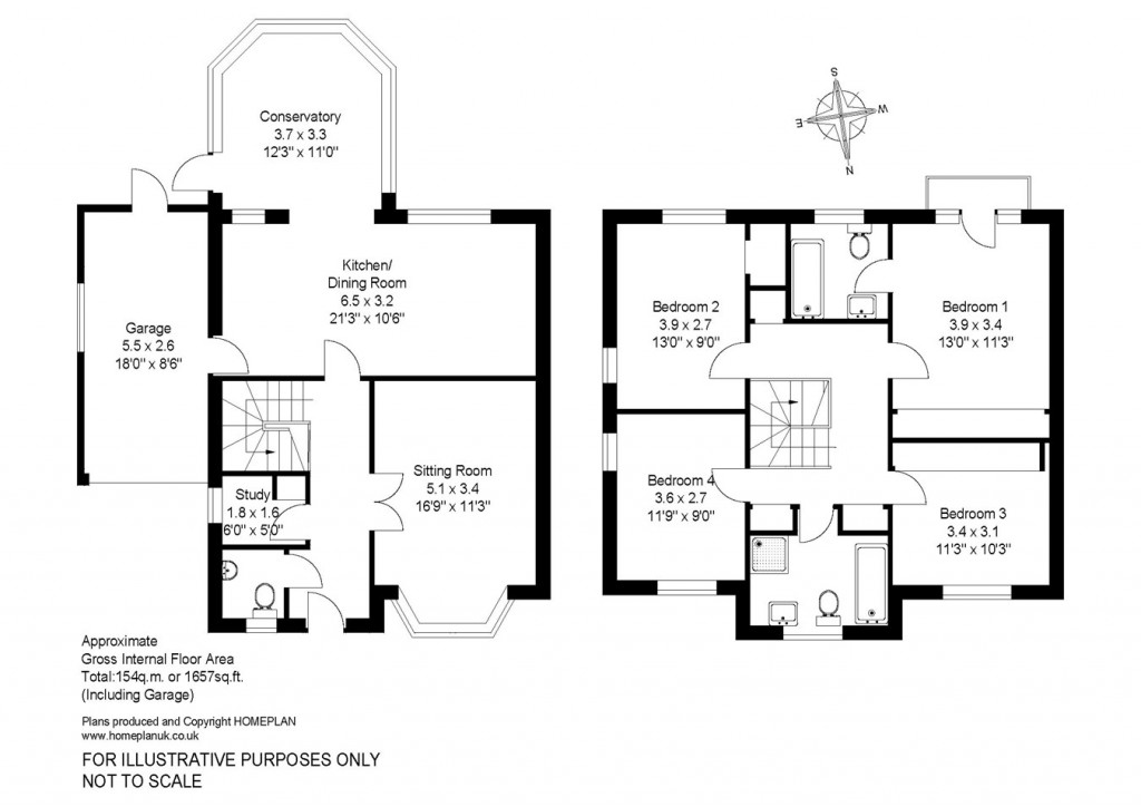 Floorplans For The Ostlers, Hordle, Lymington, SO41