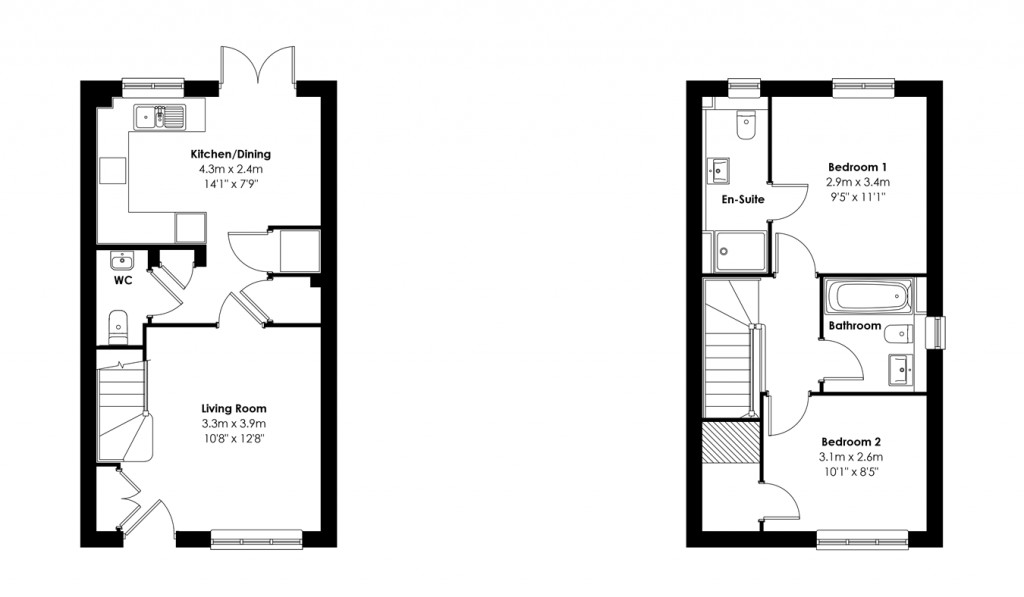 Floorplans For Everton Road, Hordle, Lymington, SO41