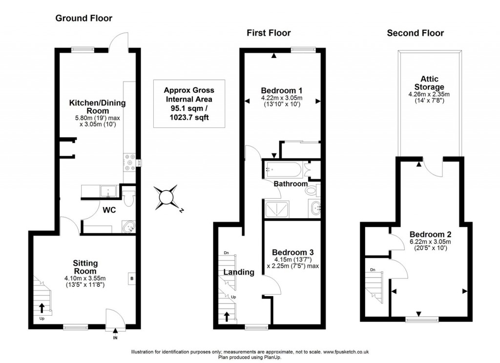 Floorplans For Captains Row, Lymington, SO41