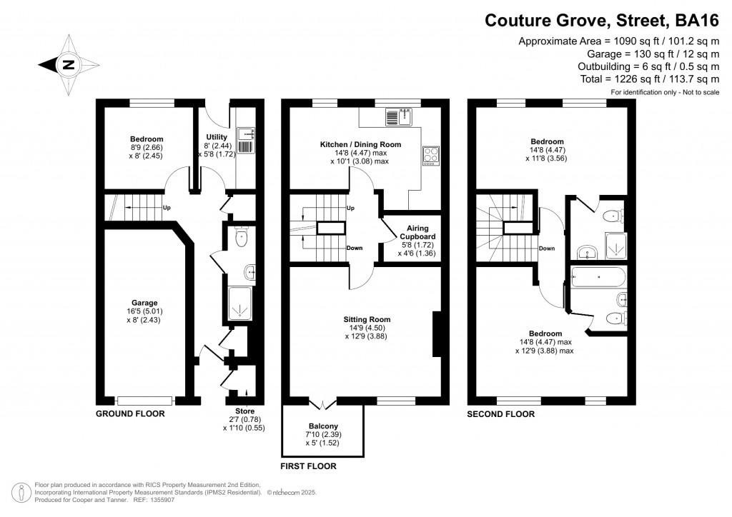 Floorplans For Couture Grove, Street, Somerset