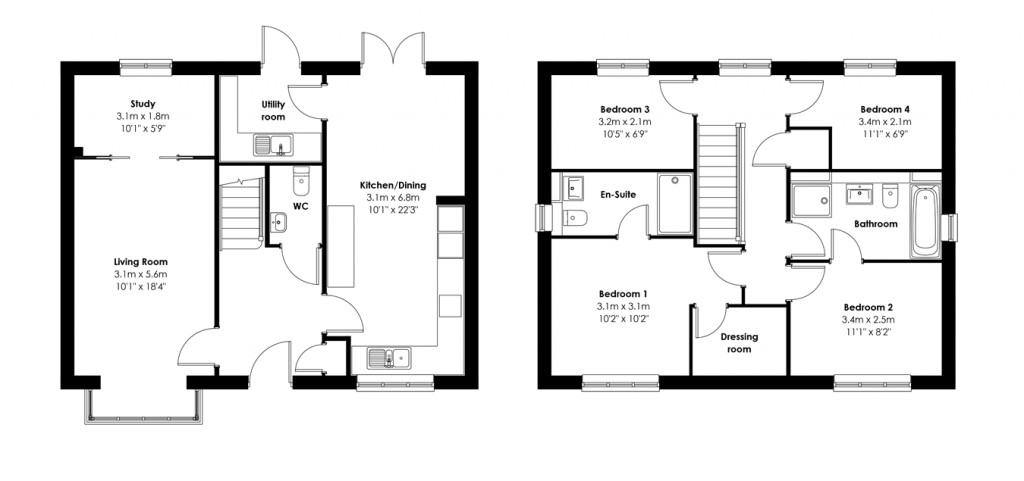 Floorplans For Everton Road, Hordle, Lymington, SO41