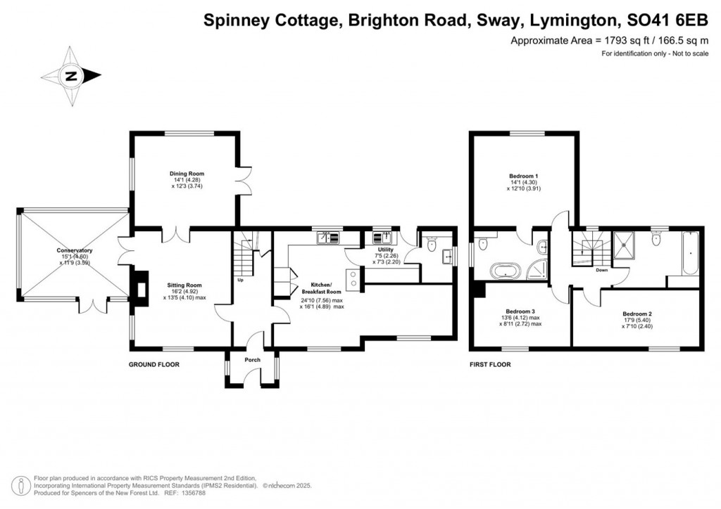 Floorplans For Brighton Road, Sway, Lymington, SO41
