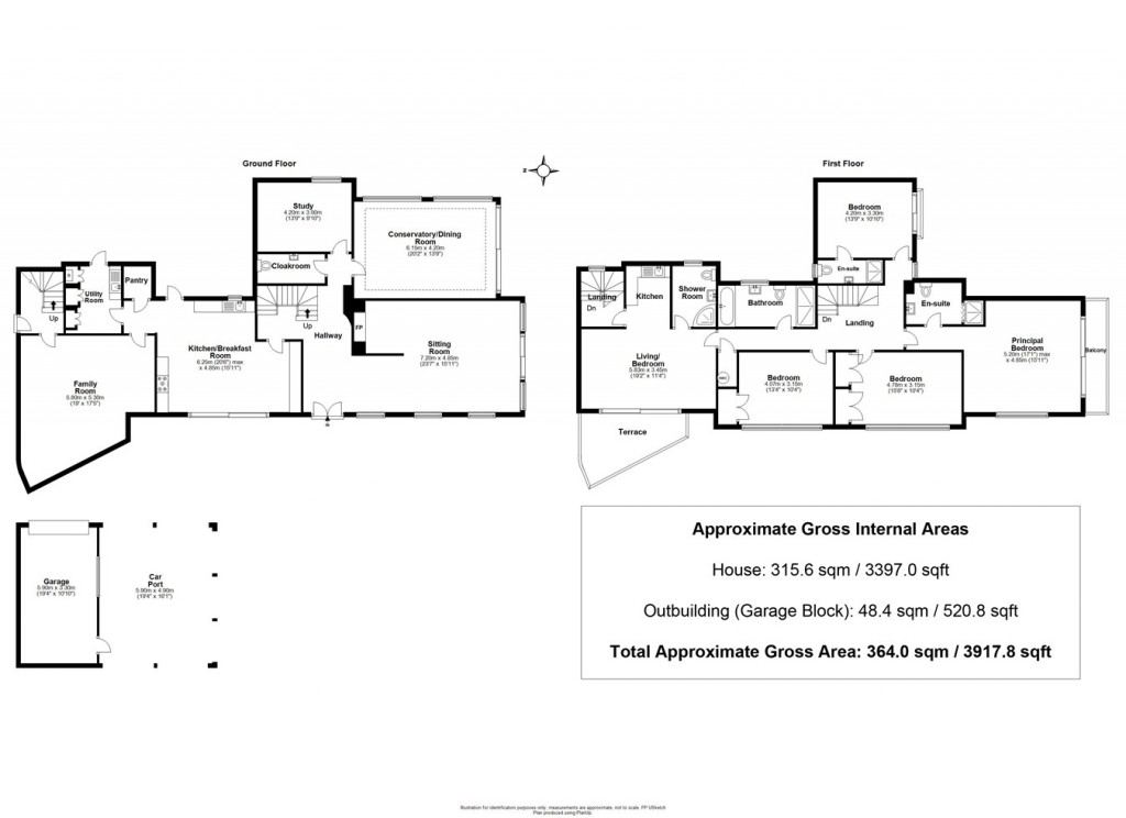 Floorplans For Undershore Road, Lymington, SO41
