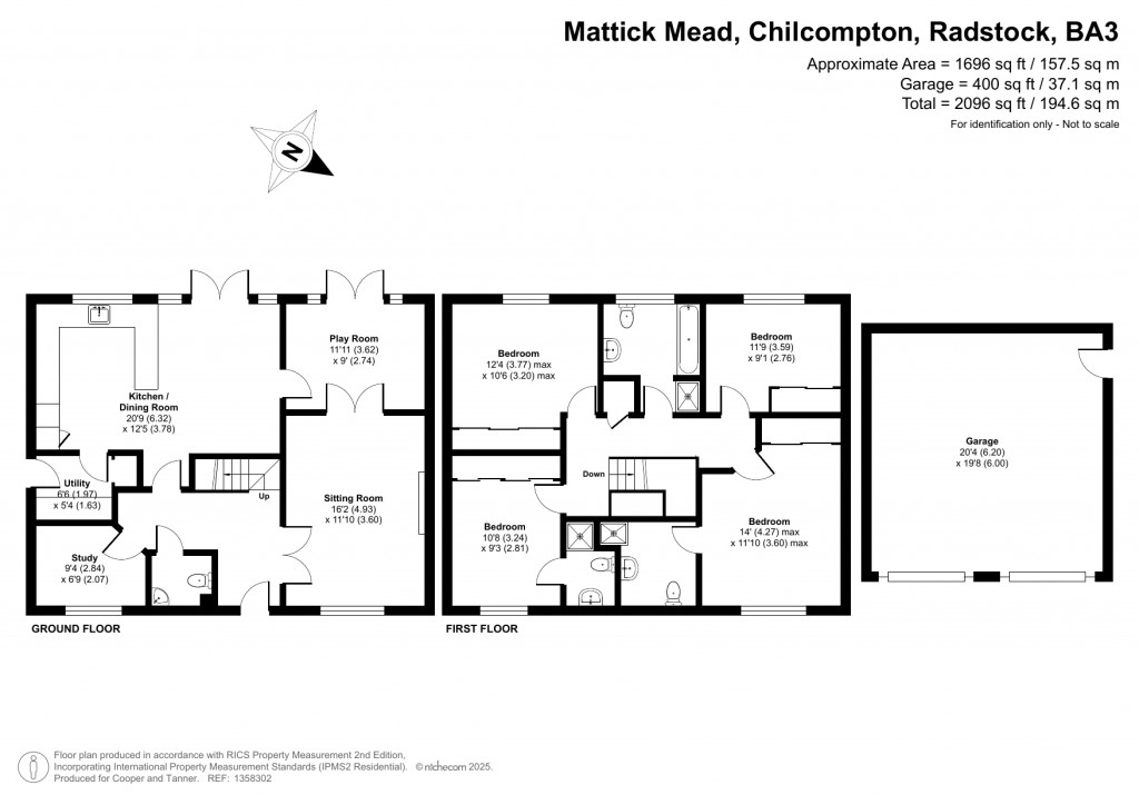Floorplans For Mattick Mead, Chilcompton, Radstock, Somerset