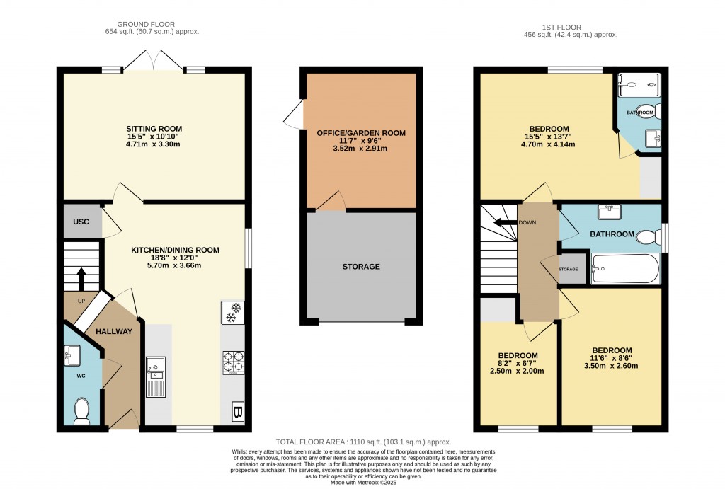 Floorplans For Feltham Close, Wells, Somerset